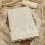 Floral Embroidered Unstitched Dress Material
